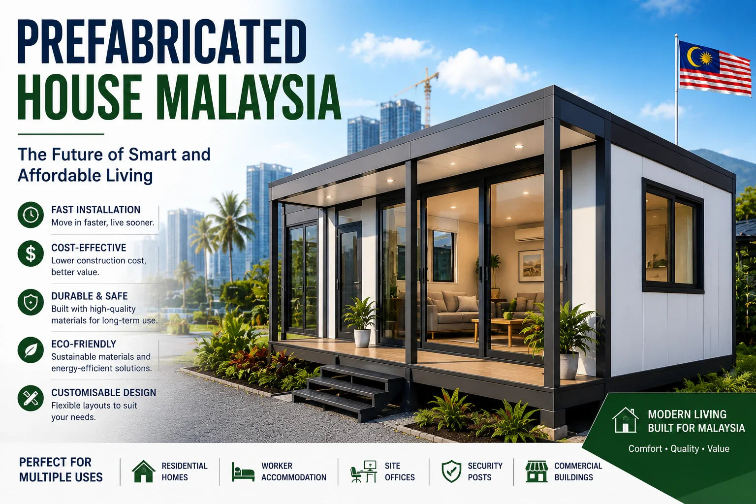 Prefabricated House Malaysia | Affordable Prefab Homes & Modular Buildings