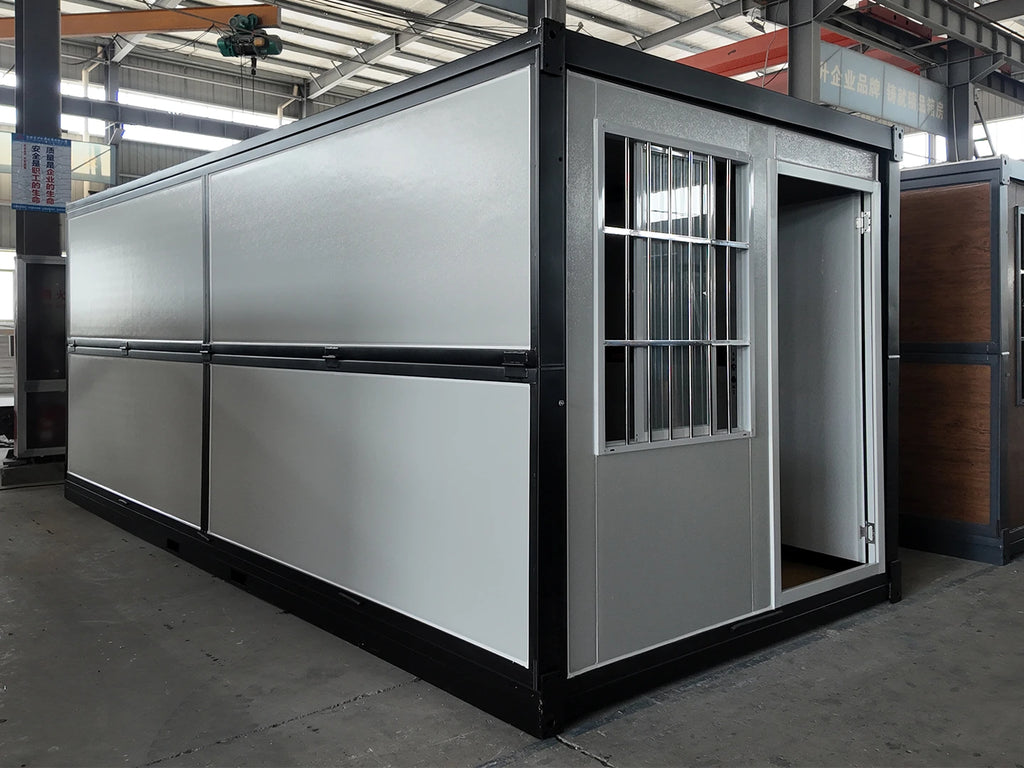Foldable STD | Heavy duty foldable container cabin 20ft*8ft open plan Model ZDF (#2002ߓ)
